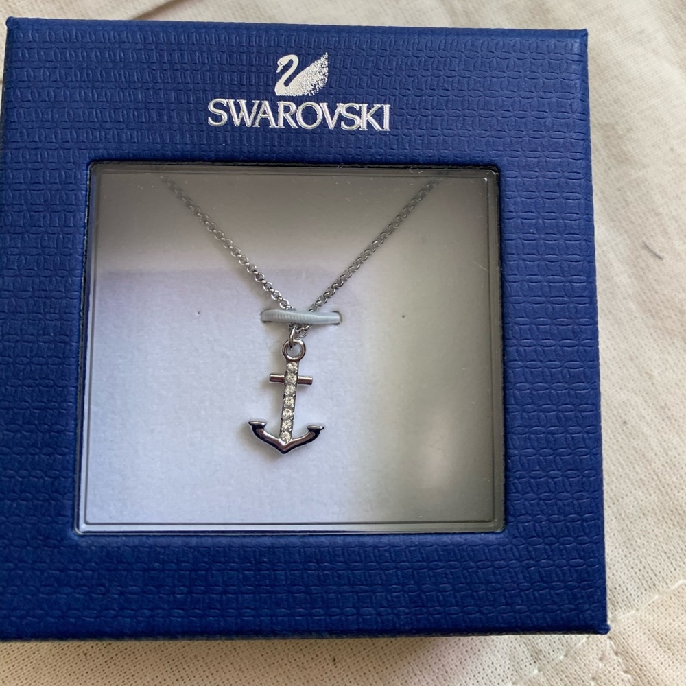 BRAND NEW Swarovski anchor necklace
